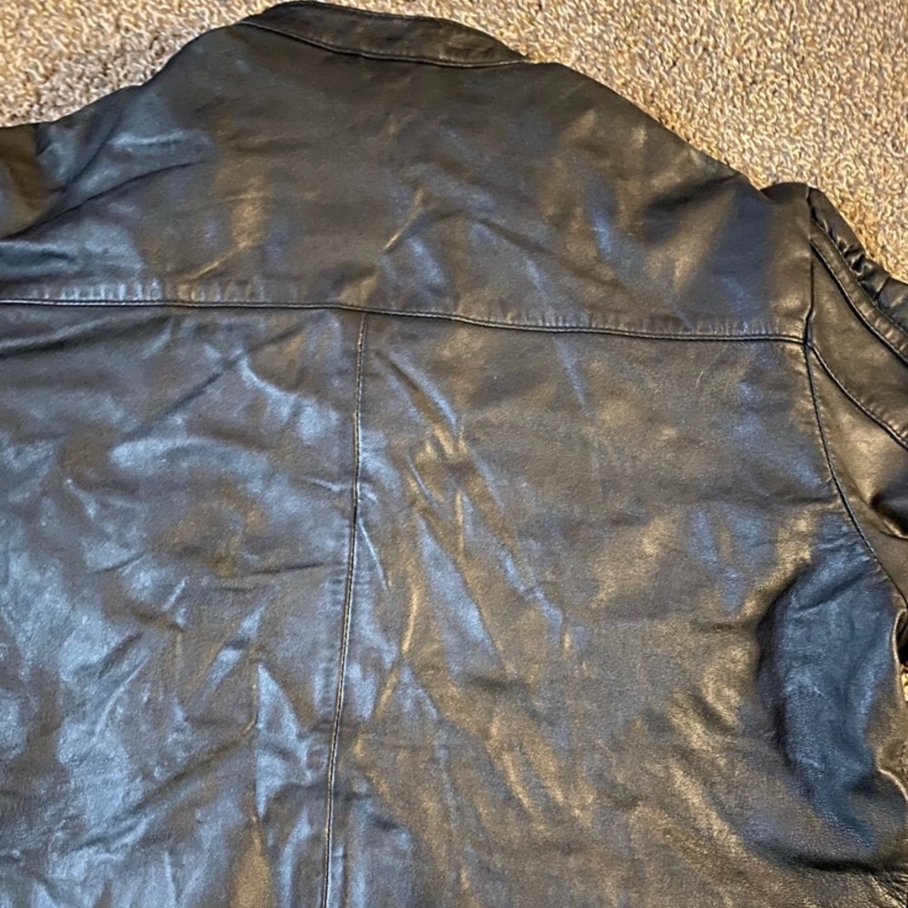 Plus Size Leather Jacket - Picture 4 of 5